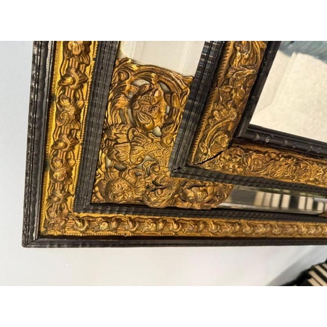 1900 - 1909 Large Ornate Mirror, 1900s For Sale - Image 5 of 11