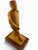1990s Donald Nelsen Modernist Painted Wood Walking Figure Sculpture With Fez For Sale - Image 17 of 18