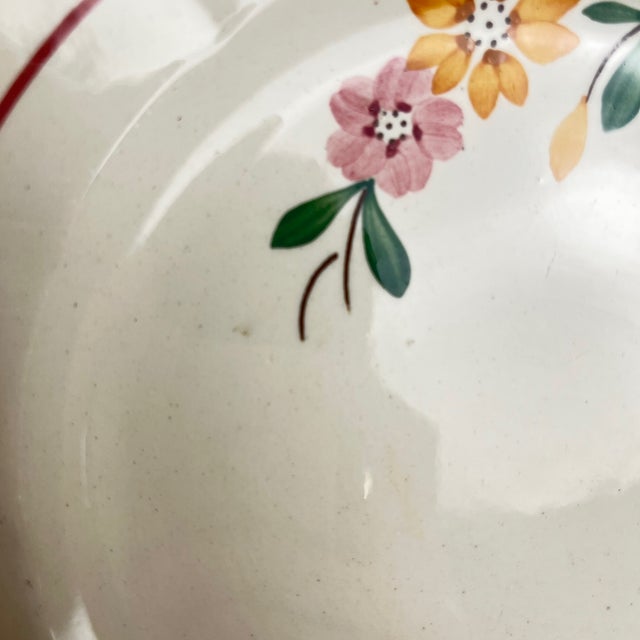 Early 20th Century Bitche Dessert Plates from Sarreguemines, 1890s, Set of 6 For Sale - Image 9 of 10