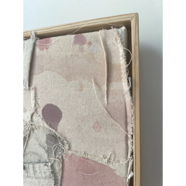 "Vestiges 04" Patched Dropcloth Assemblage Artwork For Sale - Image 4 of 9