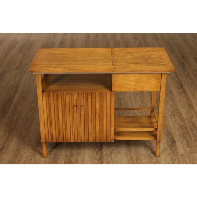 John Widdicomb Mid Century Modern Walnut Bar Cabinet For Sale - Image 15 of 18