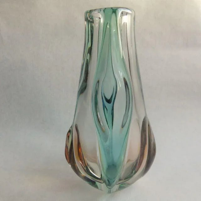 1950s Vase by Josef Hospodka for Chribsa Glas, 1950s For Sale - Image 5 of 7