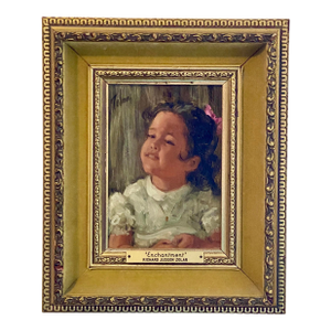 "Enchantment" Smiling Young Girl's Portrait by American Impressionist, Zolan Original Oil Painting