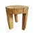 Tan Contemporary Rustic Naga Three Leg Wood Table For Sale - Image 8 of 8