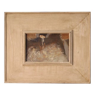 Italian Artist, Study on the Source of Giacomo Soffiantino, 1970, Oil on Board For Sale