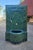 Sculpture Materials Large 2 Color Tamegroute Green and Petrol Blue Moroccan Mosaic Tile Fountain For Sale - Image 7 of 9