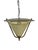Vintage Lantern Pendant Lamp in Conical Glass, 1950s For Sale - Image 6 of 9