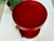 Ruby-red space-age serving trolley from Germany, manufactured in the 1960s. The two round plastic trays are held by a slim...