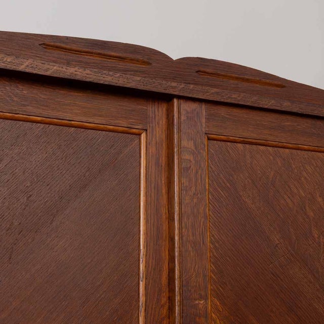 Brown 1930s French Oak Armoire For Sale - Image 8 of 15