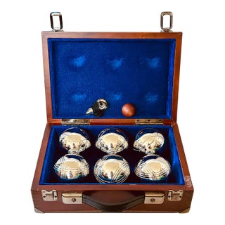 French Game Set in Carrying Box For Sale