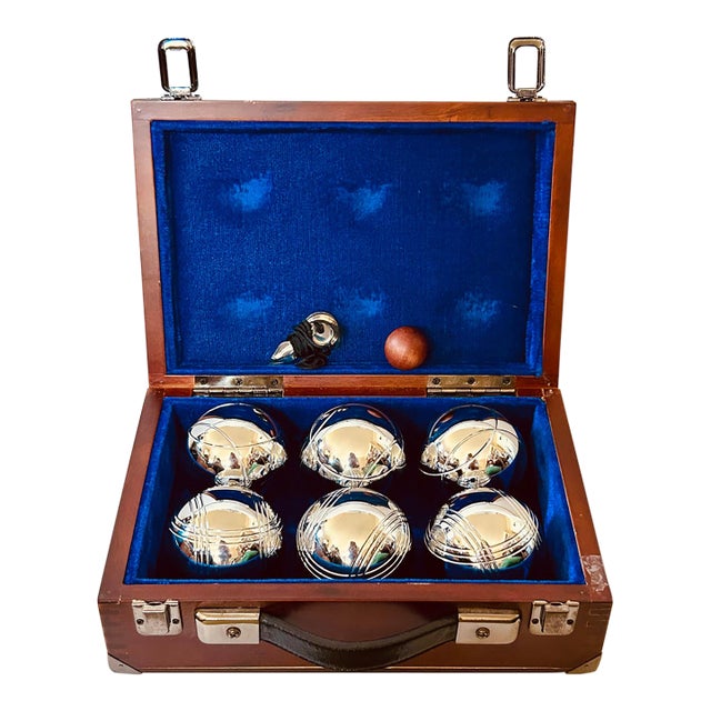French Game Set in Carrying Box For Sale