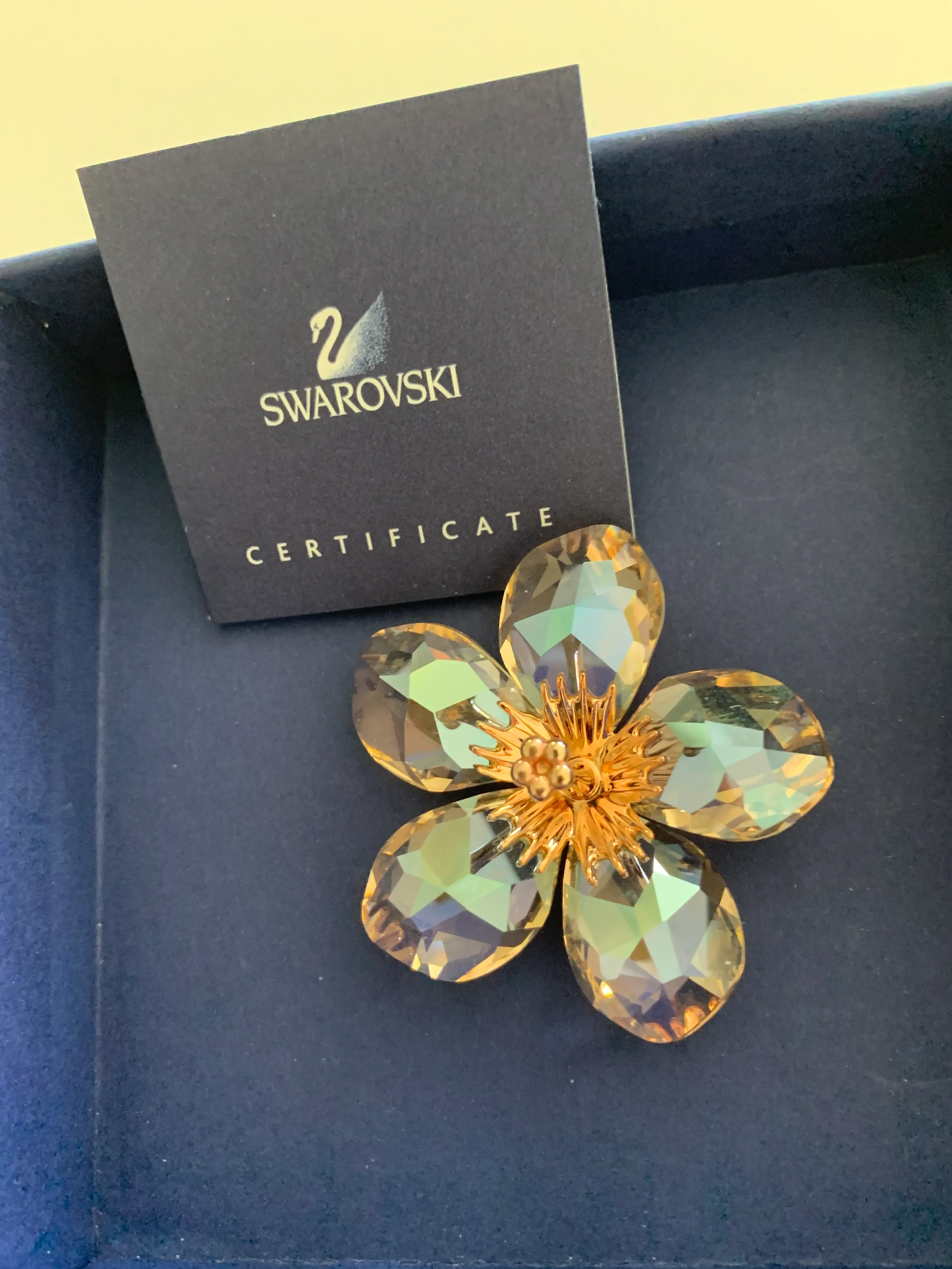 Contemporary Swarovski Crystal Paradise Flowers, Diona Silk