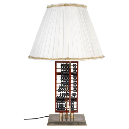 Table Lamp in Lacquered Wood and Metal, 1960s For Sale - Image 6 of 6
