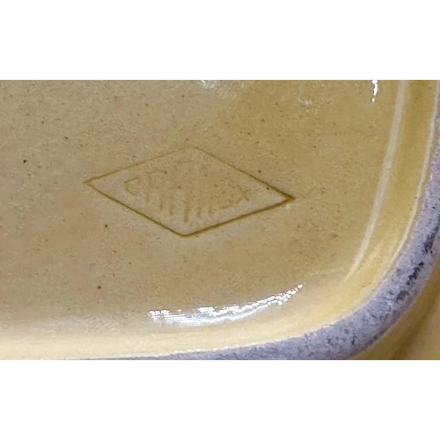 1960s Mid-Century French Ceramic Cheese Plate from Orfinox, 1960s For Sale - Image 5 of 6