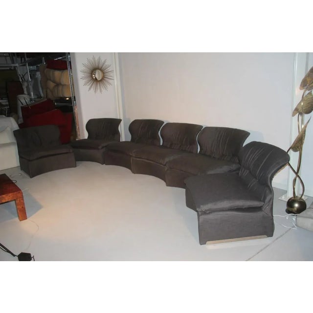 Modular Vela Bassa Sofa Set by Giovanni Offredi for Saporiti Italia, 1970s , Set of 6 For Sale - Image 18 of 18