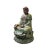 Chinese Chinese Rustic Ceramic Sitting Meditation Shakyamuni Buddha Statue For Sale - Image 3 of 7