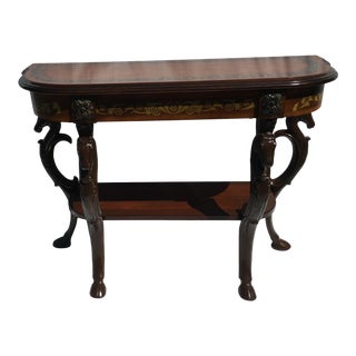1990s Equestrian Inspired Console Table For Sale