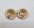 Metal Vintage 1958 Signed Crown Trifari Faux-Coral & Pearl Clip Earrings-2 Pieces For Sale - Image 7 of 8