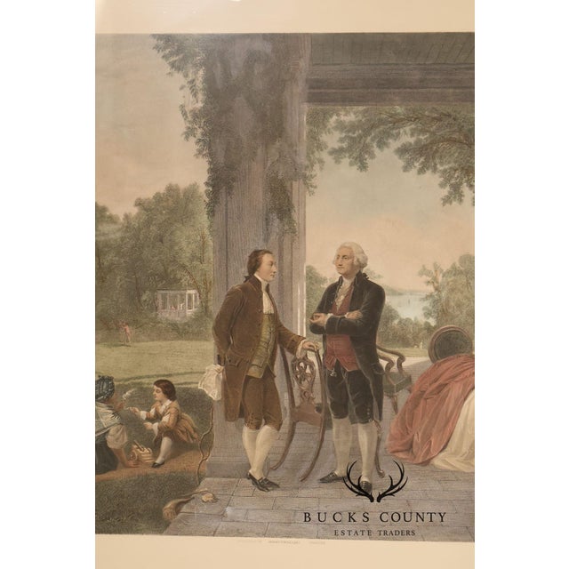 The Home Of George Washington Colored Engraving After Thomas Oldham Barlow For Sale In Philadelphia - Image 6 of 18