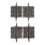Set of Antique Victorian 4.5 X 4.5 In. Cast Iron Door Hinges For Sale