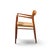 Wood Niels Moller Model 57 Mid Century Danish Teak and Rope Captains Dining Chairs - Pair For Sale - Image 7 of 13