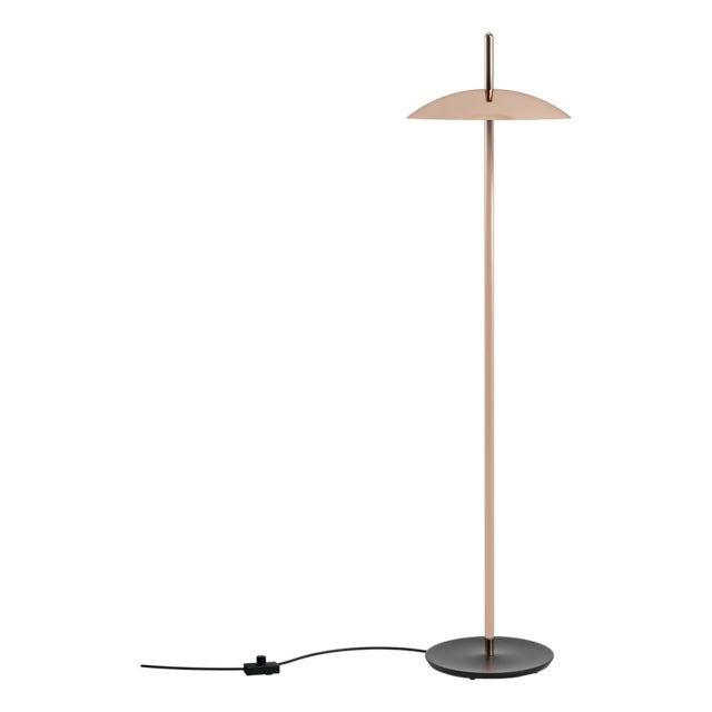 Signal Floor Lamp / Reading Light, Copper, by Souda, Modern, Minimal, Plug In For Sale