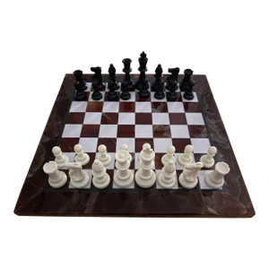 Vintage Italian Marble Chess Board