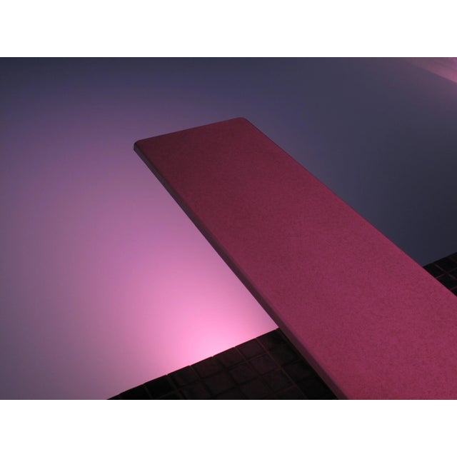 "Pool Diving Board" Contemporary Abstract Photographic Geometric Color Print For Sale