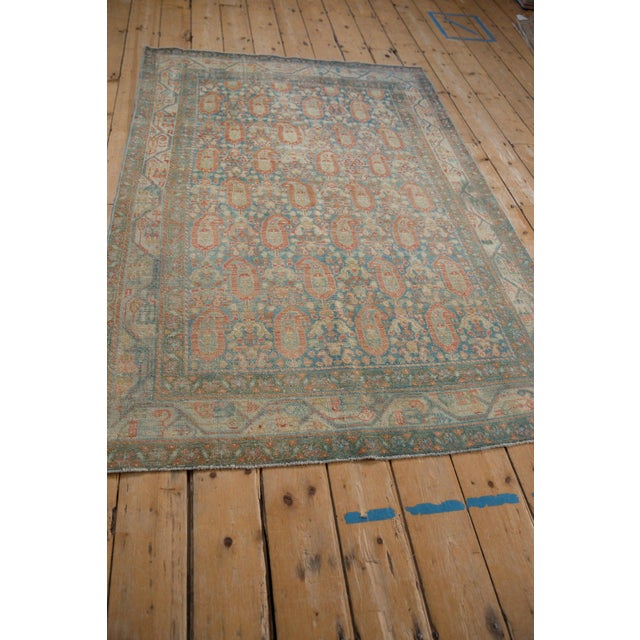 Vintage Distressed Serbend Rug - 4'2" x 6'6" For Sale - Image 9 of 12