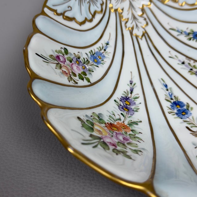 Ceramic Vintage Limoges Porcelain Centerpiece, 1960 For Sale - Image 7 of 12