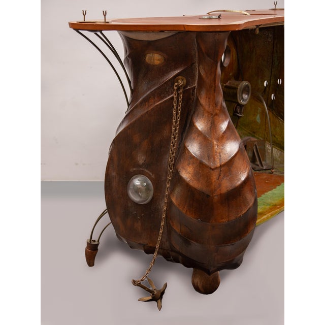 Surrealistic Bar with Glass Lens and Fish Decor, 1980s For Sale - Image 10 of 18