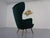 French Wingback Chair with Kvadrat Tonica Upholstery, 1950s For Sale - Image 17 of 18