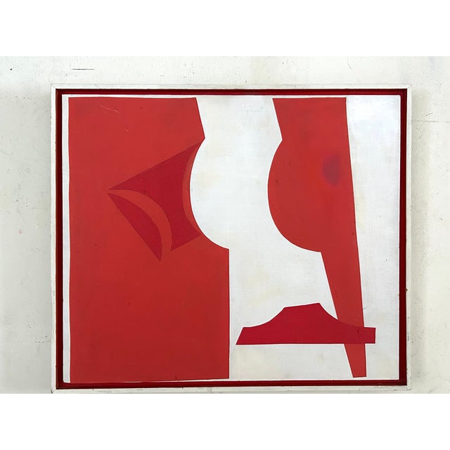 1966 Gwen Stone “C-3” California Modernist Mixed-Media Collage Painting For Sale - Image 4 of 17