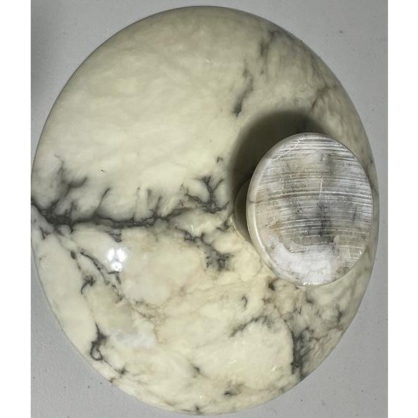 Early 20th-Century Italian Carved Marble Tazza Pedestal Bowl For Sale - Image 4 of 4