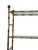 Hollywood Regency Mid 20th Century Hollywood Regency Gilt Faux Bamboo Étagère – Five-Tier Glass Shelf Display For Sale - Image 3 of 10