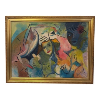 1970s Abstract Multifigure Portrait For Sale