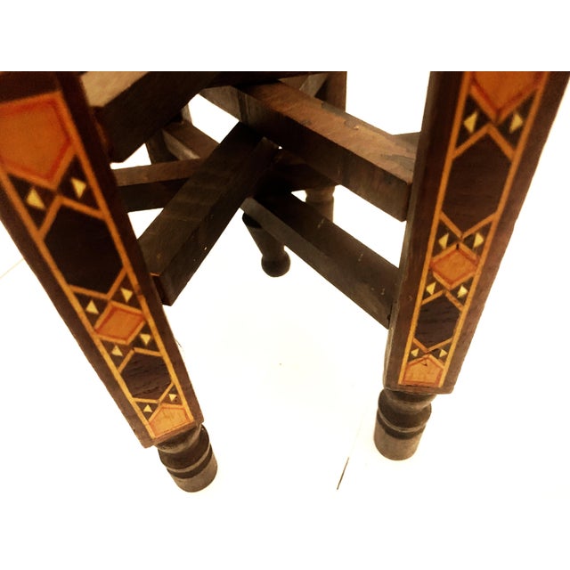 Foldable Small Wooden Stand with Tray Exotic, 1960s For Sale - Image 3 of 18