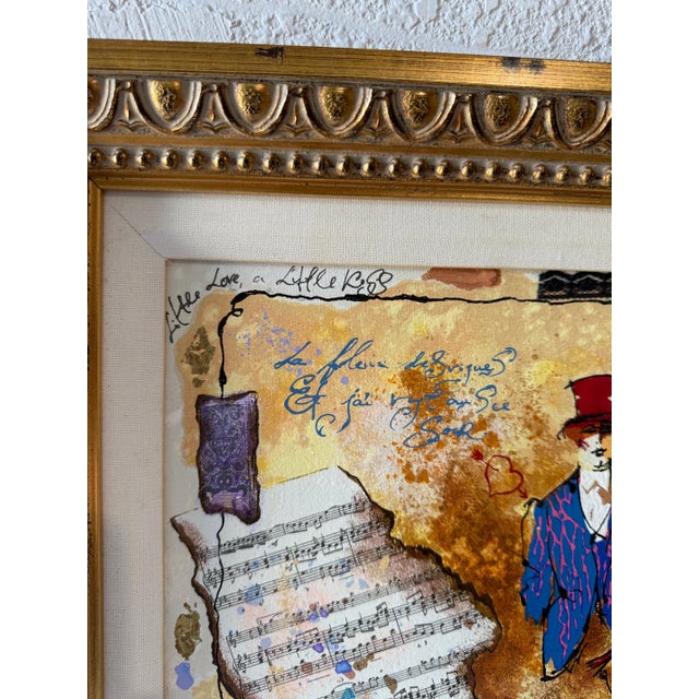 Tanya Wissotzky and Alexander Galtchansky, Silkscreen on Canvas Musical Belle Epoque Composition Alexander & Wissotzky For Sale - Image 12 of 18