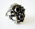 Modern Rachel Gera Garnet Sterling Silver Israeli Modernist Ring For Sale - Image 3 of 5