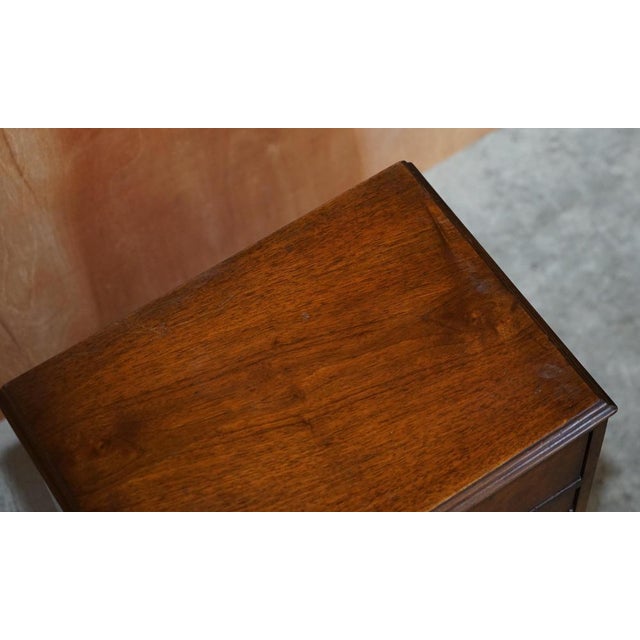 Burr Walnut Bedside or Side End Wine Table from Maple & Co For Sale - Image 10 of 16