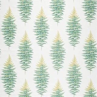 Sanderson Fernery Weave Fabric in Botanical Green For Sale
