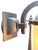 1910s Outdoor Exterior Porch Light Wall Sconce in Cast Iron With Frosted Glass Cylinder Shade and Black Enamel Paint Mission Spanish For Sale In Los Angeles - Image 6 of 11