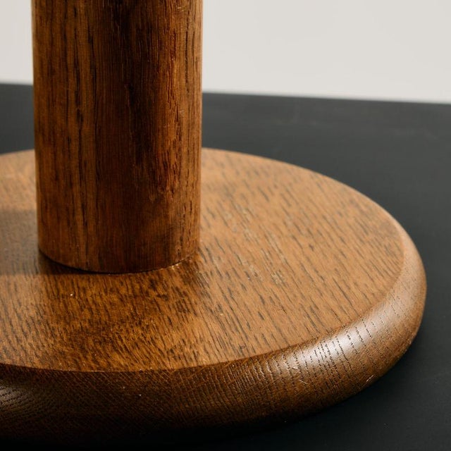 Wood Vintage Oak Table Lamp by Temde Leuchten, 1960s For Sale - Image 7 of 13