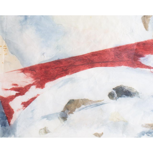 1999 "Mist Over Water" Abstract Collage by Nancy Hathaway For Sale In Indianapolis - Image 6 of 8