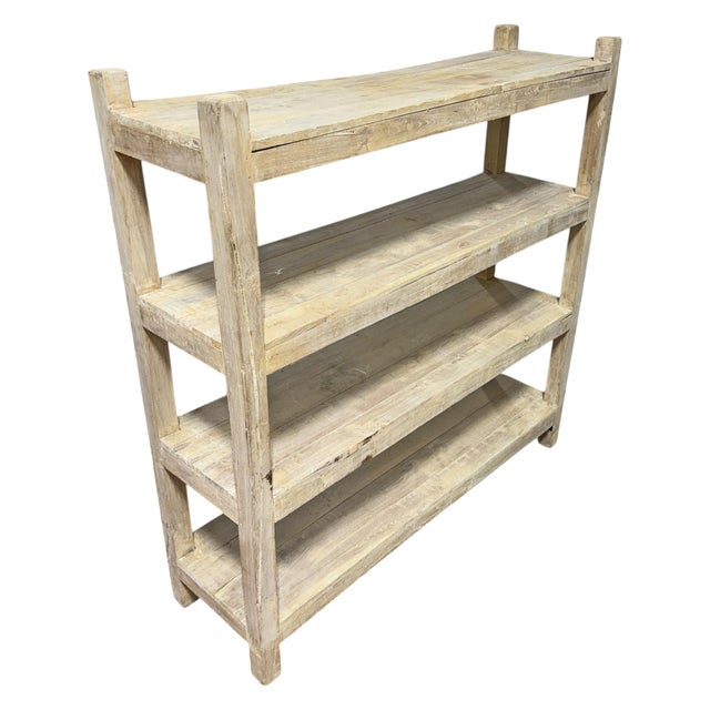 French Whitewashed Pine Bookcase For Sale In Chicago - Image 6 of 16