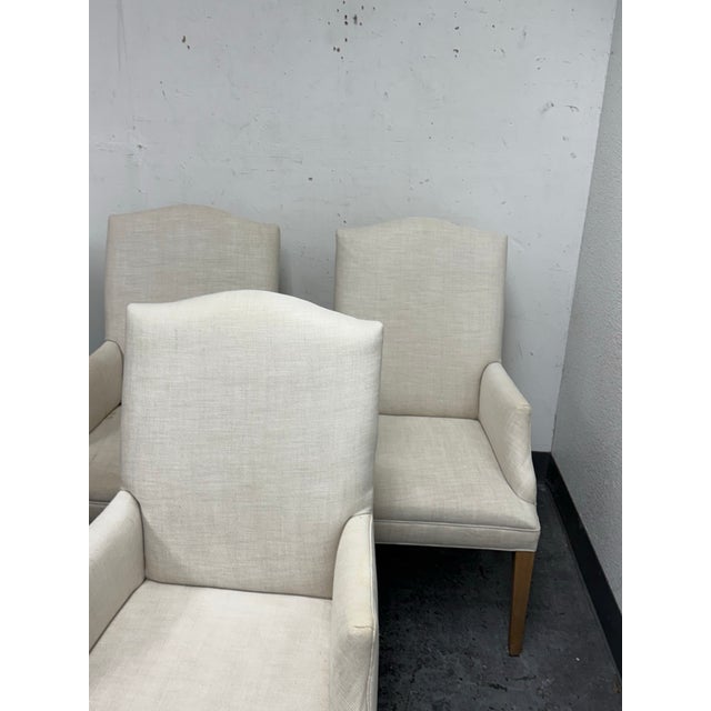 Restoration Hardware Hudson Camelback Dining Armchairs, Set of Six For Sale - Image 11 of 12