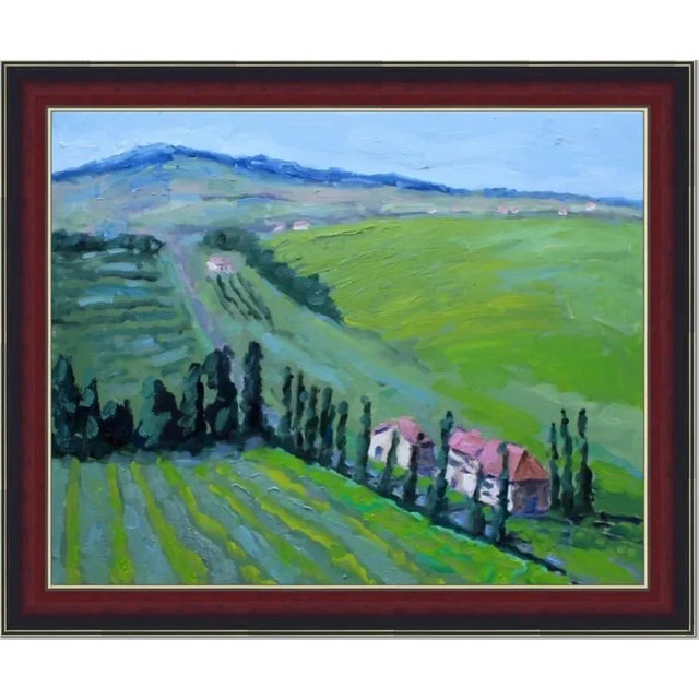 Contemporary Tuscan Landscape Plein Air Oil Painting For Sale - Image 9 of 12