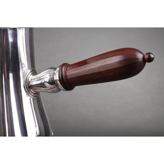 French Silver Hot Chocolate Pot or Coffee Pot by Puiforcat For Sale - Image 17 of 18