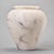 Medium White Alabaster Pot Vase With Gray Streaks For Sale - Image 4 of 10