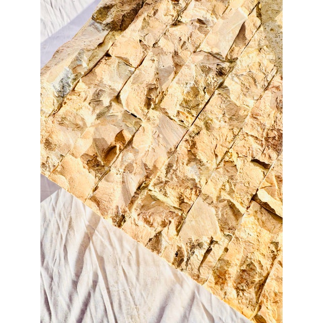 Pair of Mactan Stone & Glass Side Tables – Tessellated Pink & Cream Marble, Attributed to Maitland-Smith (Made in the Philippines) For Sale - Image 10 of 12